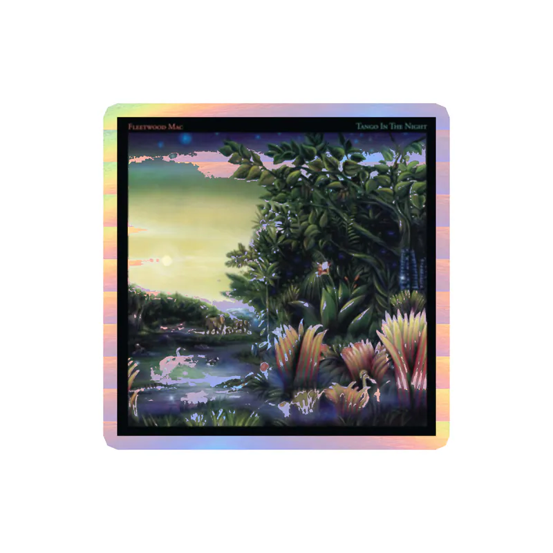 Fleetwood Mac - Tango In The Night Album Cover - Holographic Vinyl Sticker - Custom Size