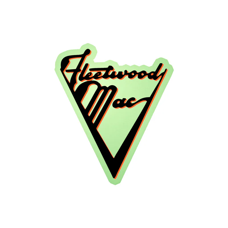 Fleetwood Mac - Name 2 - Glow in the Dark Vinyl Sticker - Custom Size