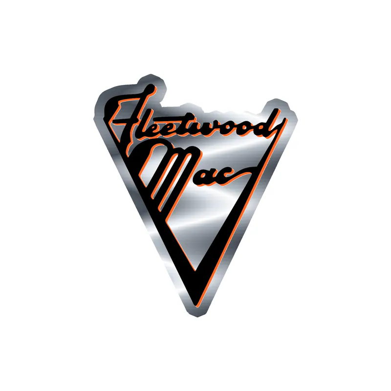 Fleetwood Mac - Name 2 - Silver Chrome Vinyl Sticker - Custom Size