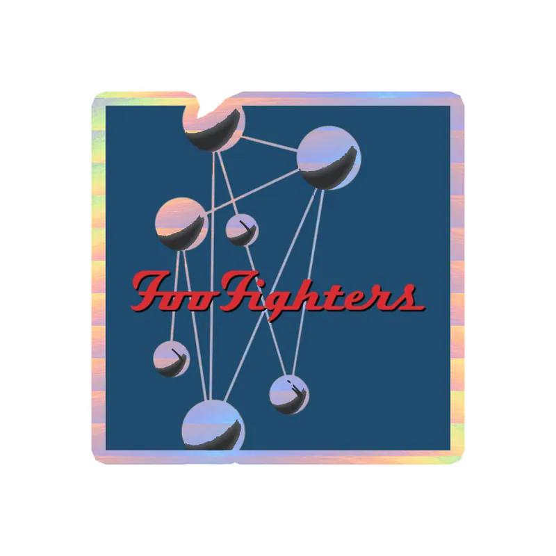 Foo Fighters - The Colour And The Shape Album Cover - Holographic Vinyl Sticker - Custom Size