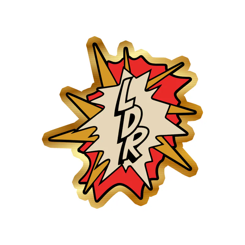 Lana Del Rey - LDR - Gold Chrome Vinyl Sticker - Custom Size