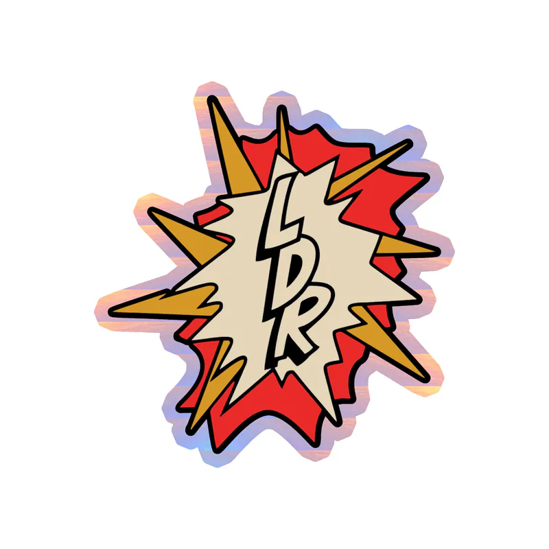 Lana Del Rey - LDR - Holographic Vinyl Sticker - Custom Size