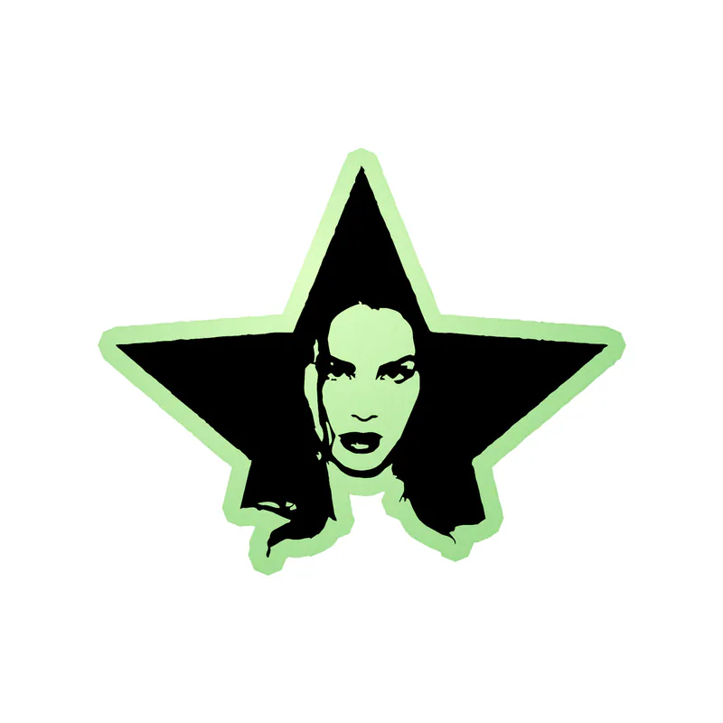 Lana Del Rey - Star - Glow in the Dark Vinyl Sticker - Custom Size