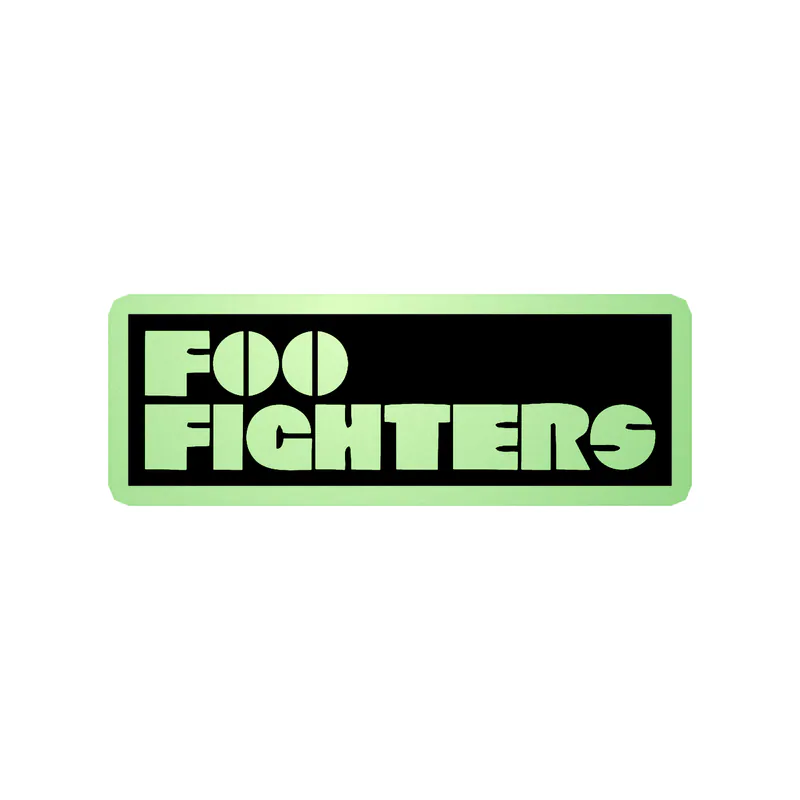 Foo Fighters - Name 2 - Glow in the Dark Vinyl Sticker - Custom Size