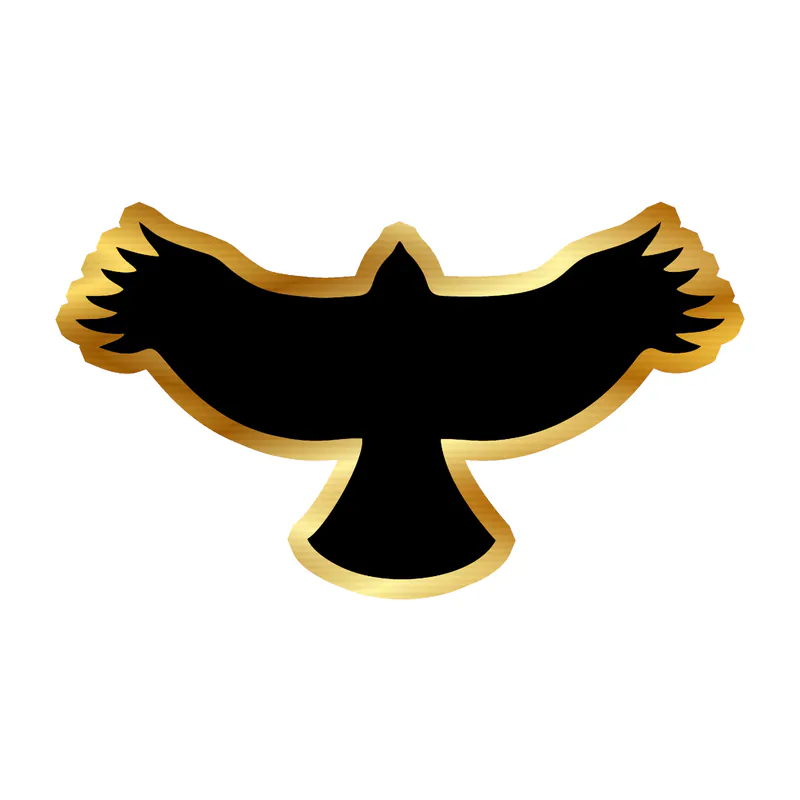 Foo Fighters - Taylor Hawkins Memorial Logo - Gold Chrome Vinyl Sticker - Custom Size