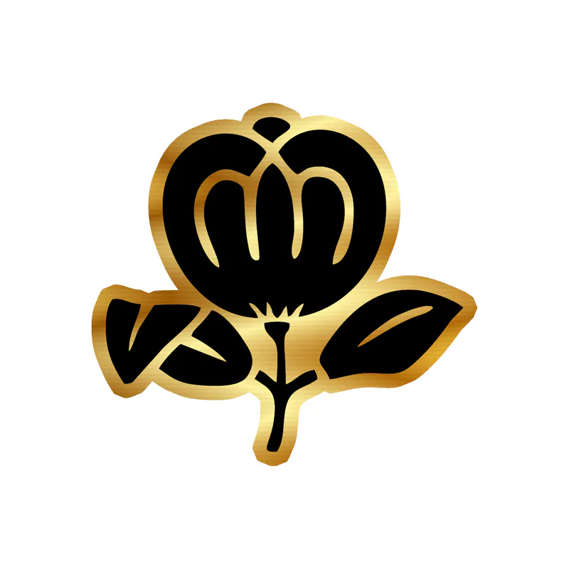 Fleetwood Mac - Flower - Gold Chrome Vinyl Sticker - Custom Size