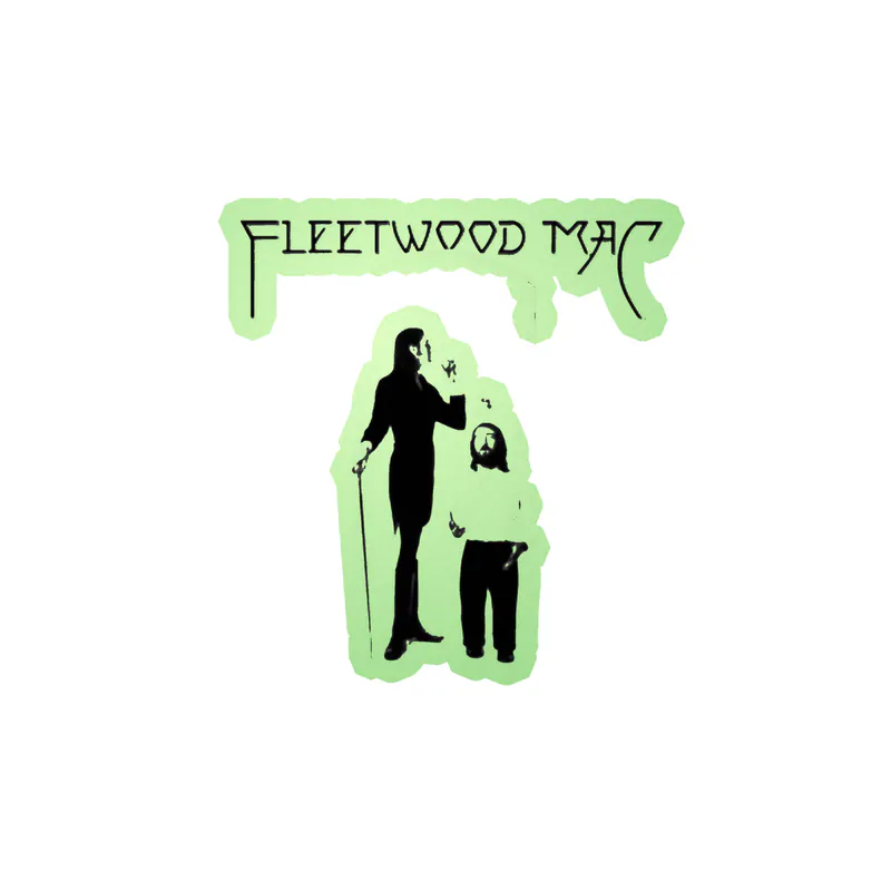 Fleetwood Mac - Fleetwood Mac Album Cover - Glow in the Dark Vinyl Sticker - Custom Size
