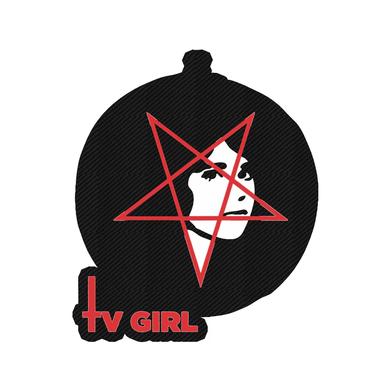 Tv Girl - Satan Girl With Name 2 - Carbon Fiber Vinyl Sticker - Custom Size