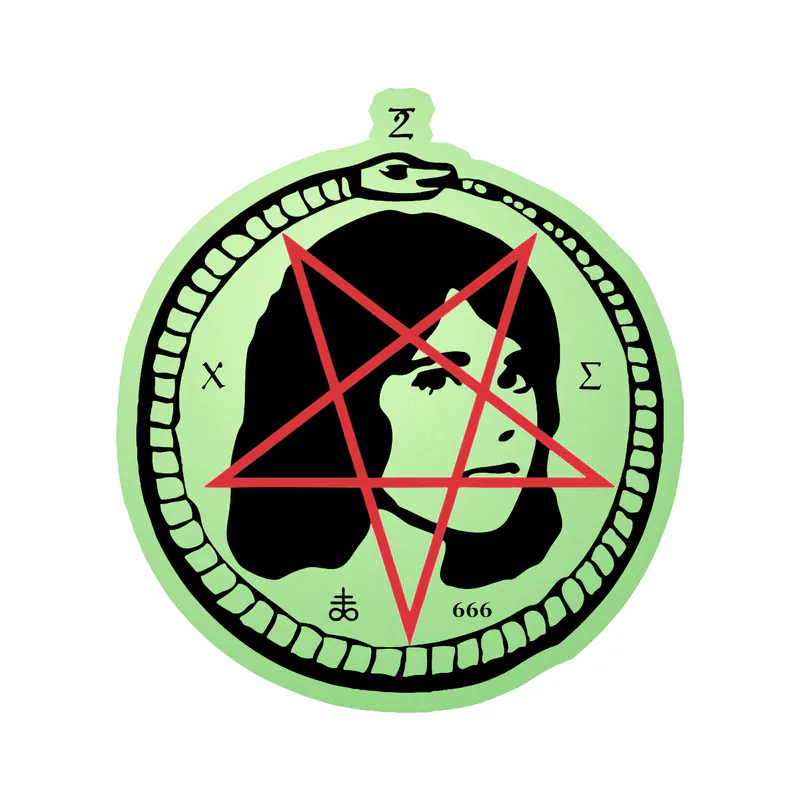 Tv Girl - Satan Girl 2 - Glow in the Dark Vinyl Sticker - Custom Size