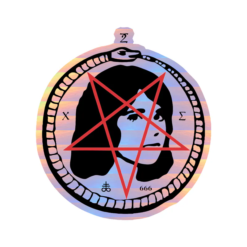 Tv Girl - Satan Girl 2 - Holographic Vinyl Sticker - Custom Size