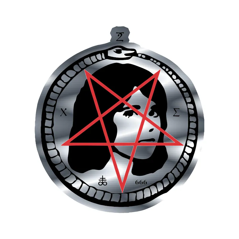 Tv Girl - Satan Girl 2 - Silver Chrome Vinyl Sticker - Custom Size