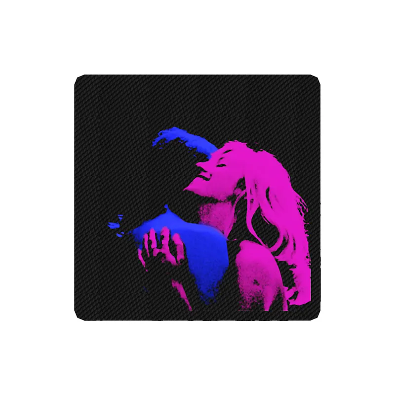 Tv Girl - French Exit Album Cover in Pink And Blue - Carbon Fiber Vinyl Sticker - Custom Size