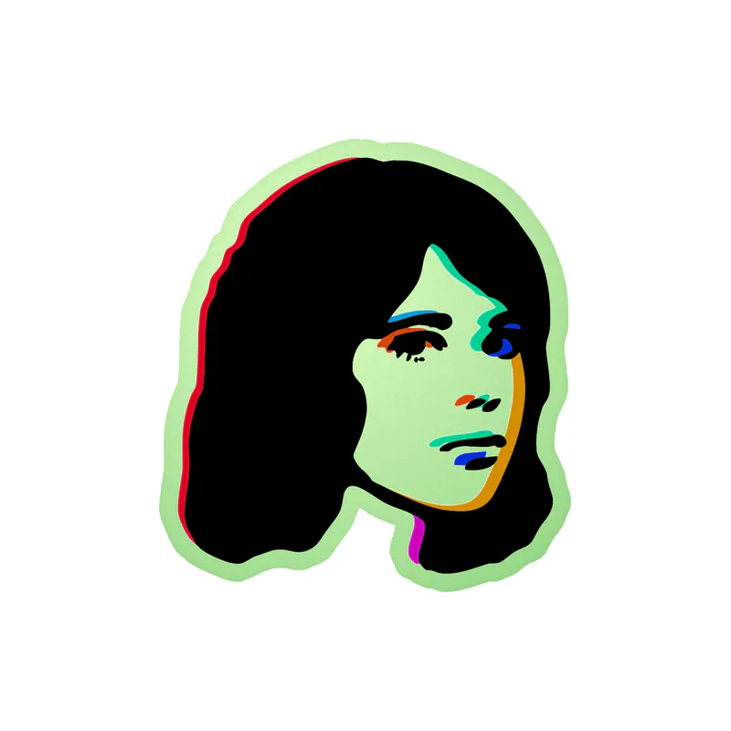 Tv Girl - Death Of A Party Girl 2 - Glow in the Dark Vinyl Sticker - Custom Size