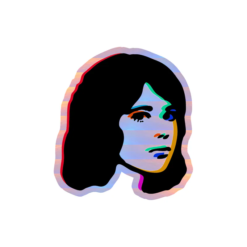 Tv Girl - Death Of A Party Girl 2 - Holographic Vinyl Sticker - Custom Size