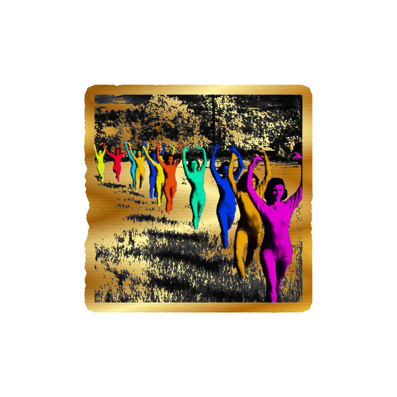 Tv Girl - Death Of A Party Girl Album Cover - Gold Chrome Vinyl Sticker - Custom Size