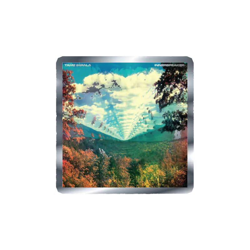 Tame Impala - InnerSpeaker Album Cover - Silver Chrome Vinyl Sticker - Custom Size