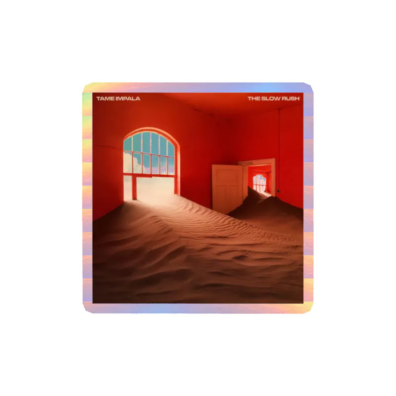 Tame Impala - The Slow Rush Album Cover - Holographic Vinyl Sticker - Custom Size
