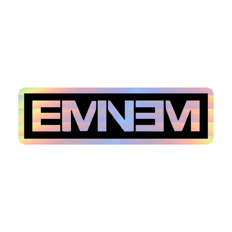 Eminem - The Death Of Slim Shady Album Cover - Holographic Vinyl Sticker - Custom Size