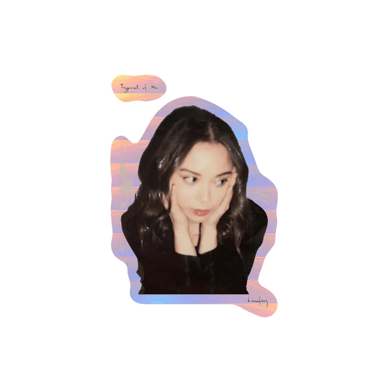 Laufey - Bewitched Album Cover - Holographic Vinyl Sticker - Custom Size