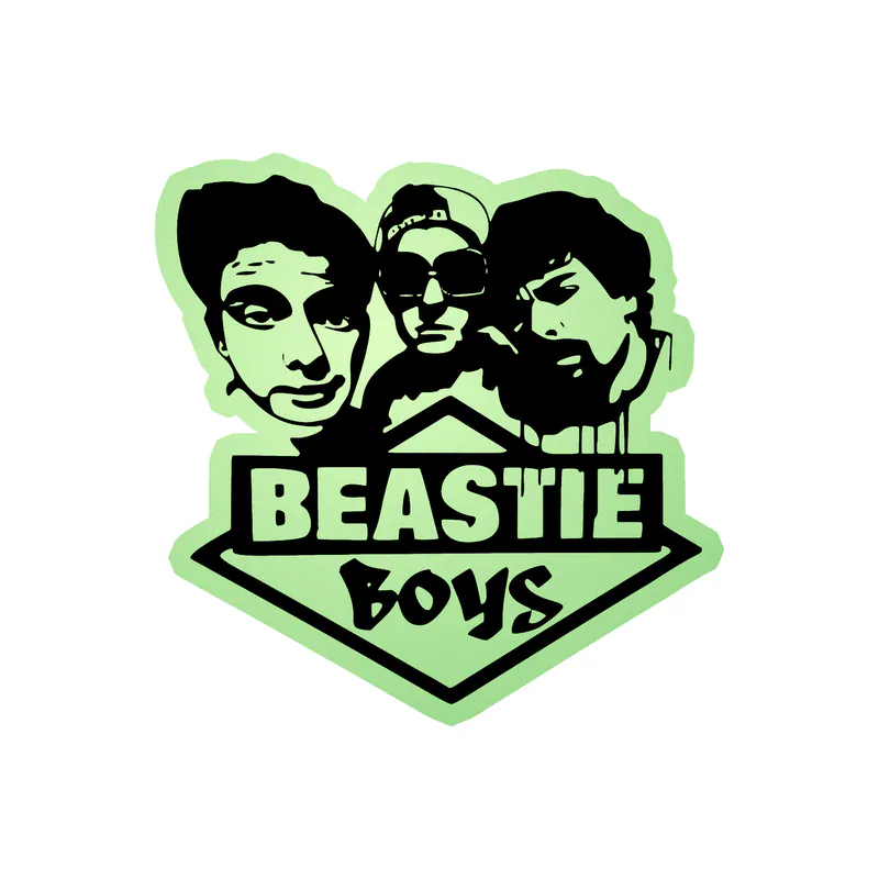 Beastie Boys - Boys With Name - Glow in the Dark Vinyl Sticker - Custom Size