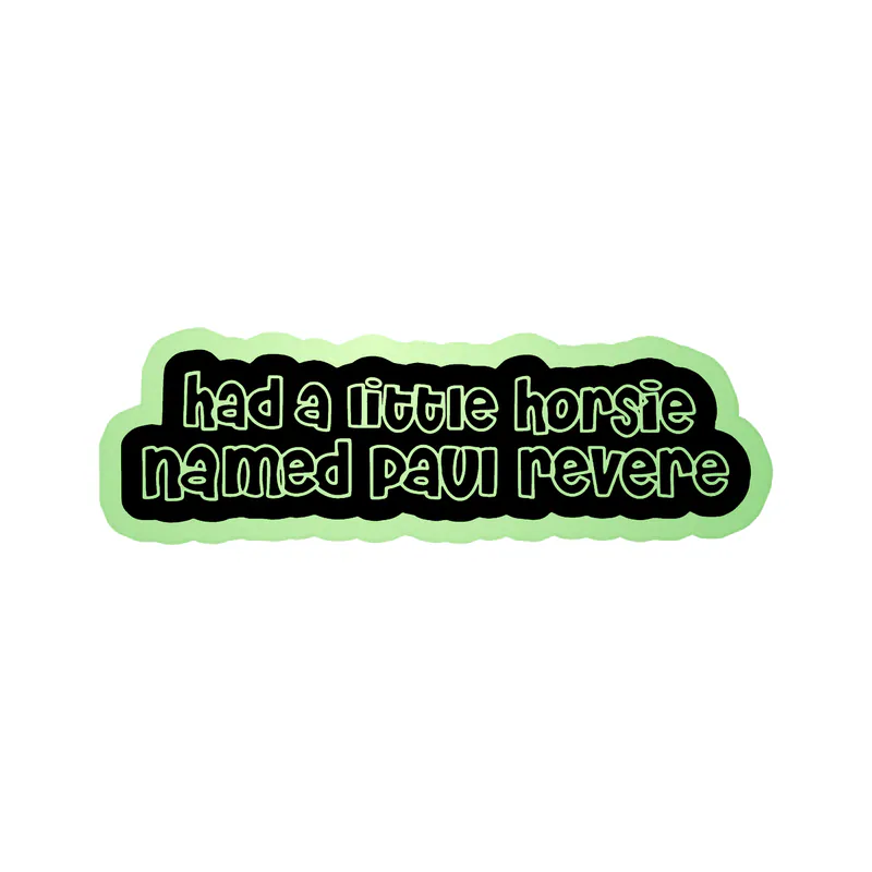 Beastie Boys - My Right To Party - Glow in the Dark Vinyl Sticker - Custom Size