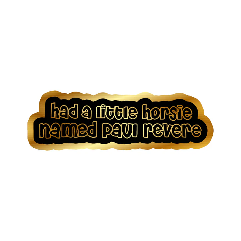 Beastie Boys - My Right To Party - Gold Chrome Vinyl Sticker - Custom Size