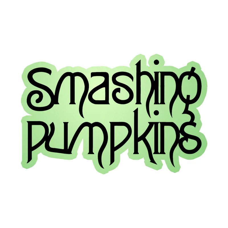 The Smashing Pumpkins - Star With Name - Glow in the Dark Vinyl Sticker - Custom Size