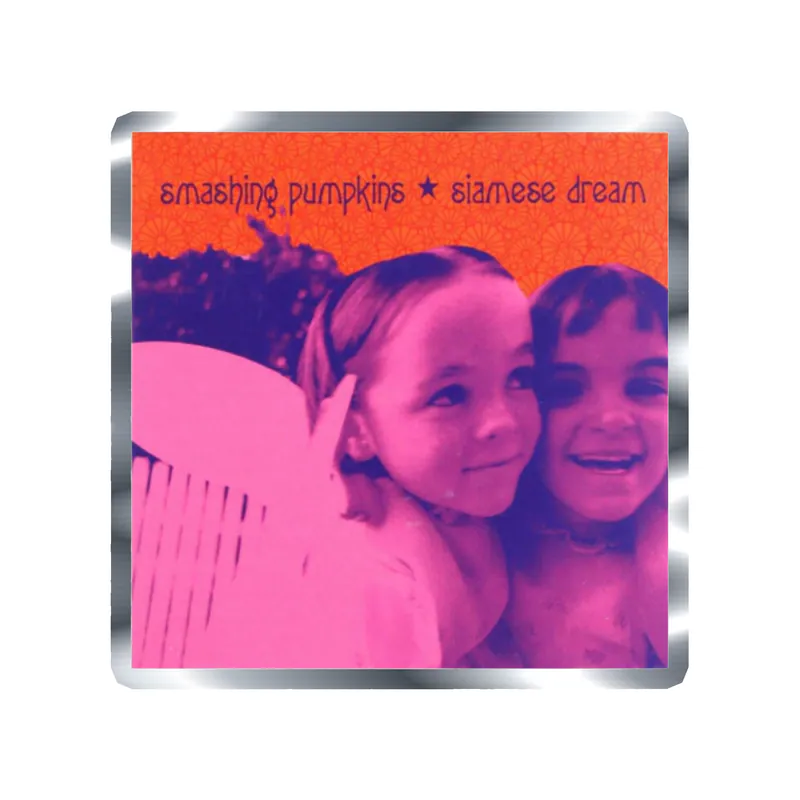 The Smashing Pumpkins - Siamese Dream 2 - Silver Chrome Vinyl Sticker - Custom Size