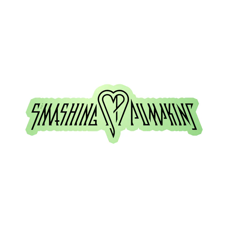 The Smashing Pumpkins - SP in Black - Glow in the Dark Vinyl Sticker - Custom Size