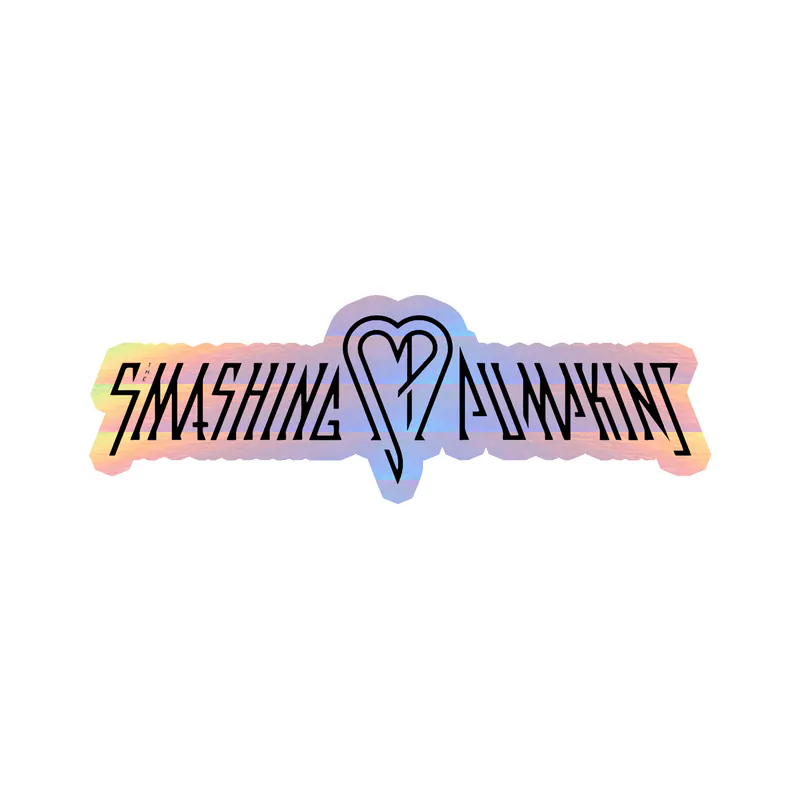 The Smashing Pumpkins - SP in Black - Holographic Vinyl Sticker - Custom Size