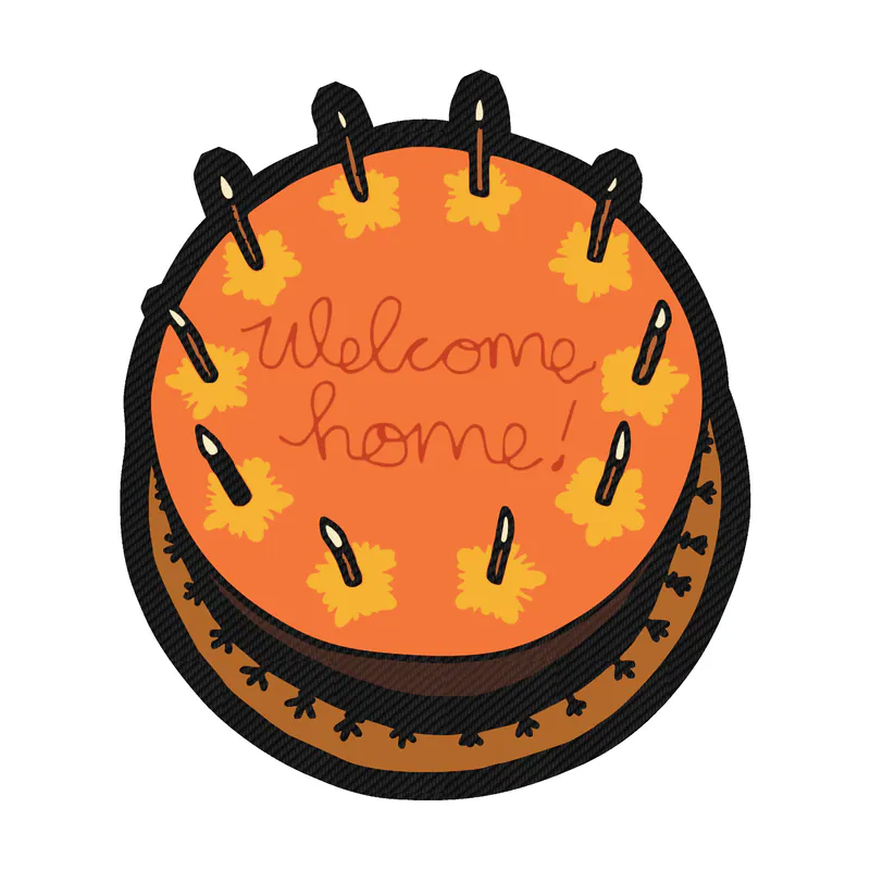 Coraline - Cake - Carbon Fiber Vinyl Sticker - Custom Size