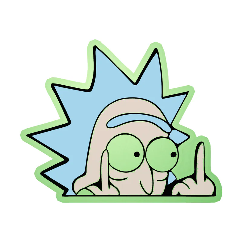 Rick And Morty - Glow in the Dark Vinyl Sticker - Custom Size