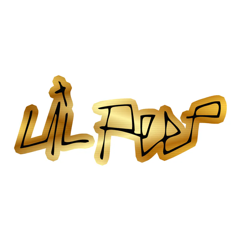 Lil Peep Gold Chrome Vinyl Decal - Custom Size