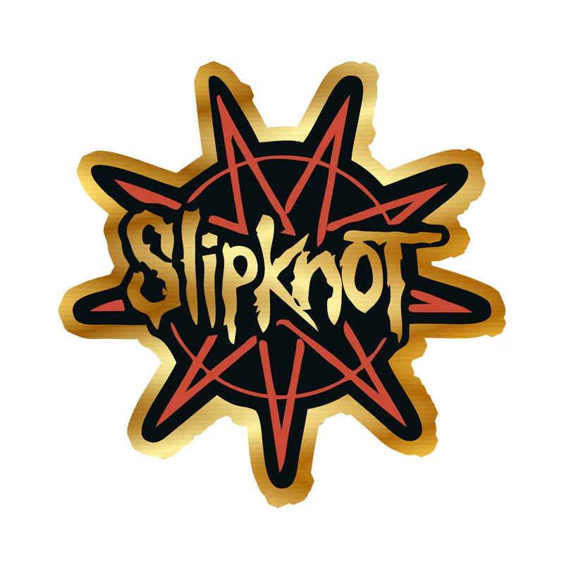 Slipknot Gold Chrome Vinyl Decal - Custom Size