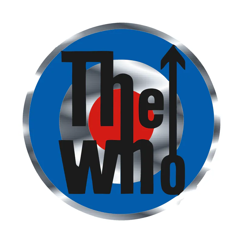 The Who Silver Chrome Vinyl Decal - Custom Size