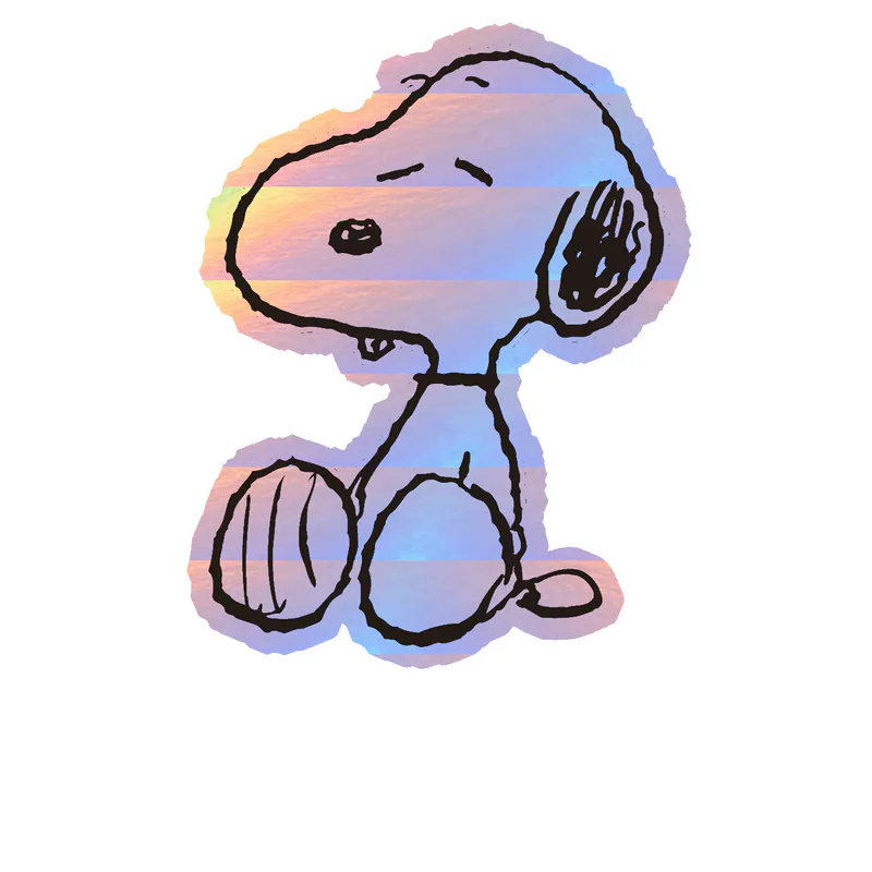 Snoopy Holographic Vinyl Decal