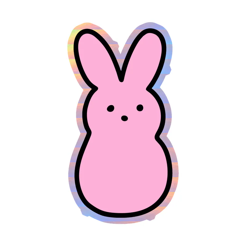 Lil Peep Holographic Vinyl Decal - Custom Size