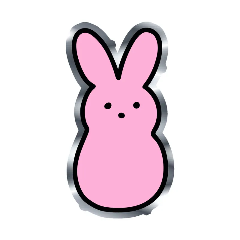 Lil Peep Silver Chrome Vinyl Decal - Custom Size