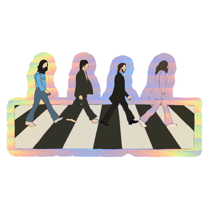 The Beatles Holographic Vinyl Decal - Custom Size