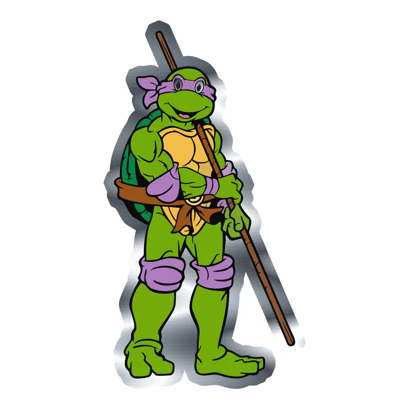 Teenage Mutant Ninja Turtles Silver Chrome Vinyl Decal