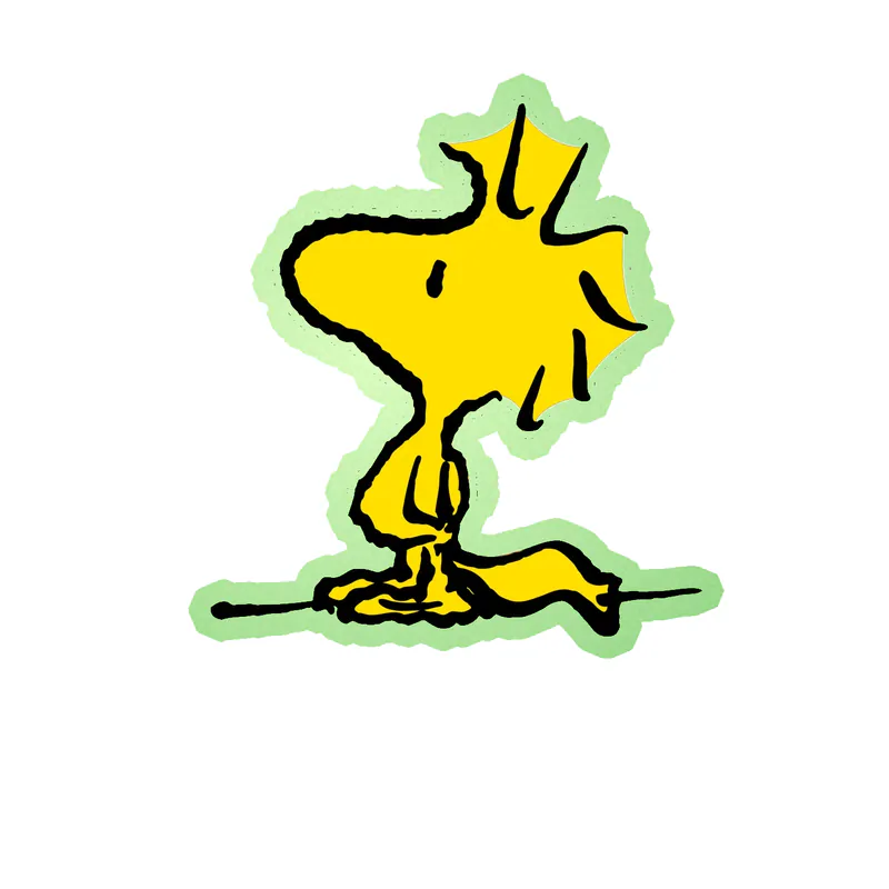 Snoopy- Woodstock Glow in the Dark Vinyl Decal
