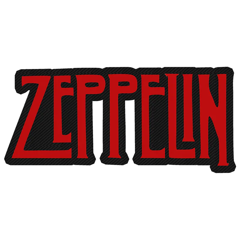 Led Zeppelin Carbon Fiber Vinyl Decal - Custom Size