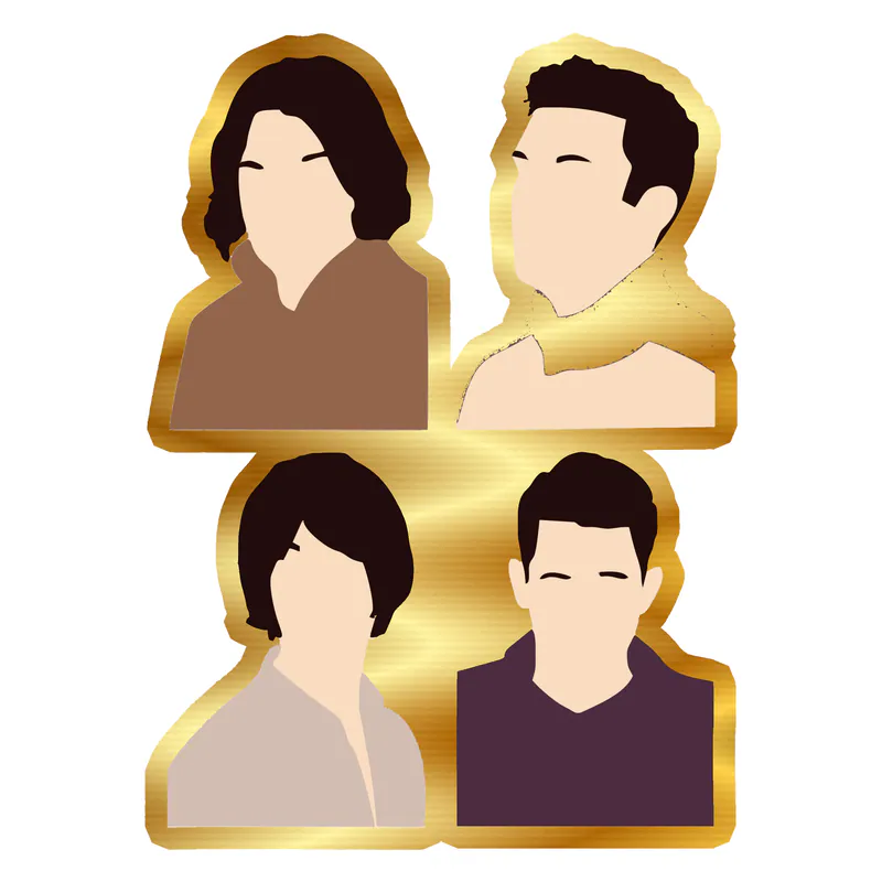 Arctic Monkeys Gold Chrome Vinyl Decal - Custom Size