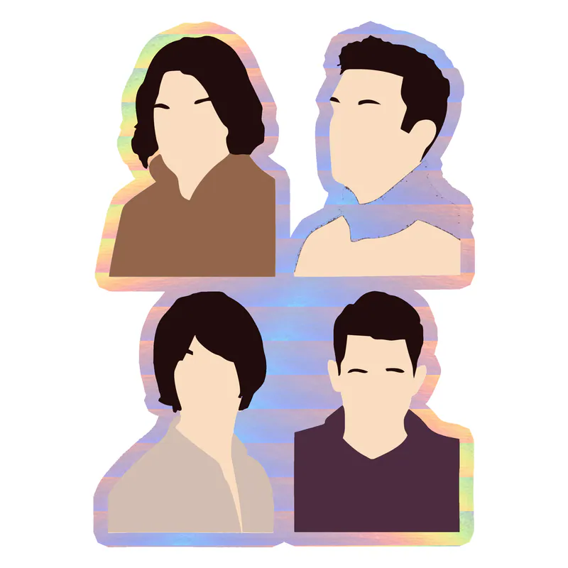 Arctic Monkeys Holographic Vinyl Decal - Custom Size