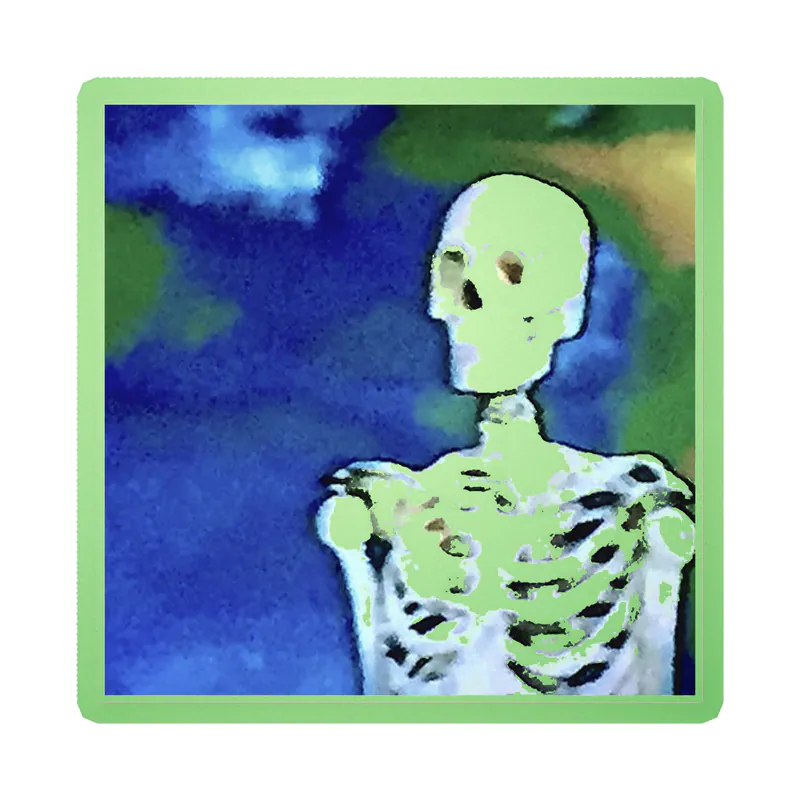 Bones Album Cover Glow in the Dark Vinyl Decal - Custom Size