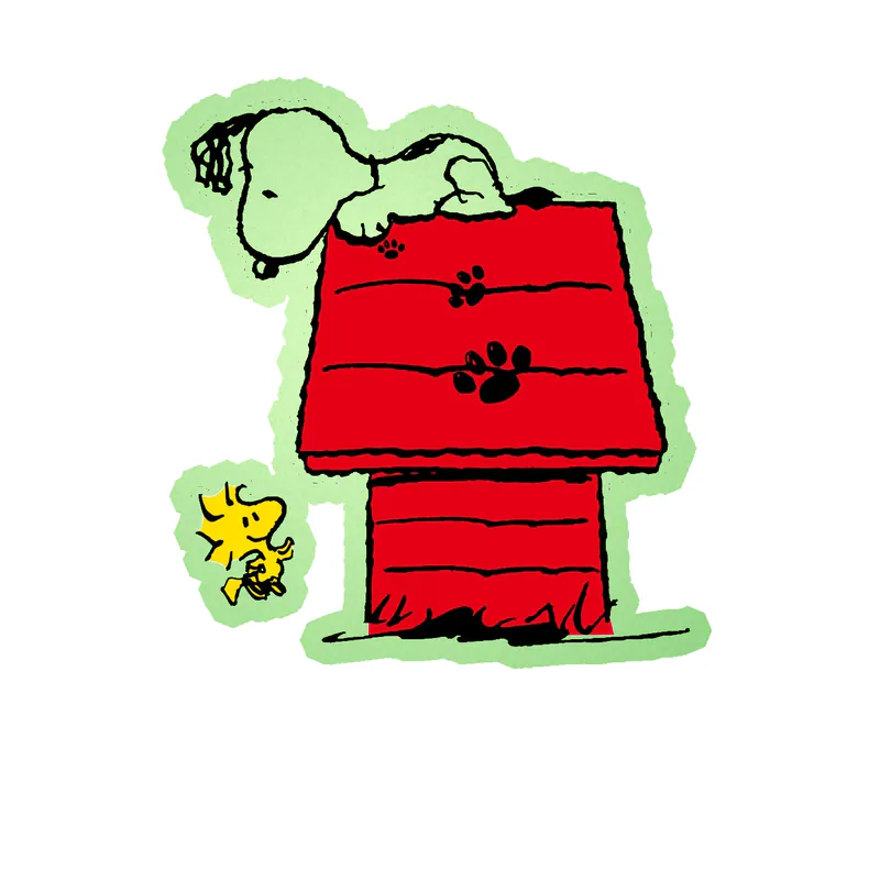Snoopy - Snoopy Woodstock - Glow in the Dark Vinyl Decal