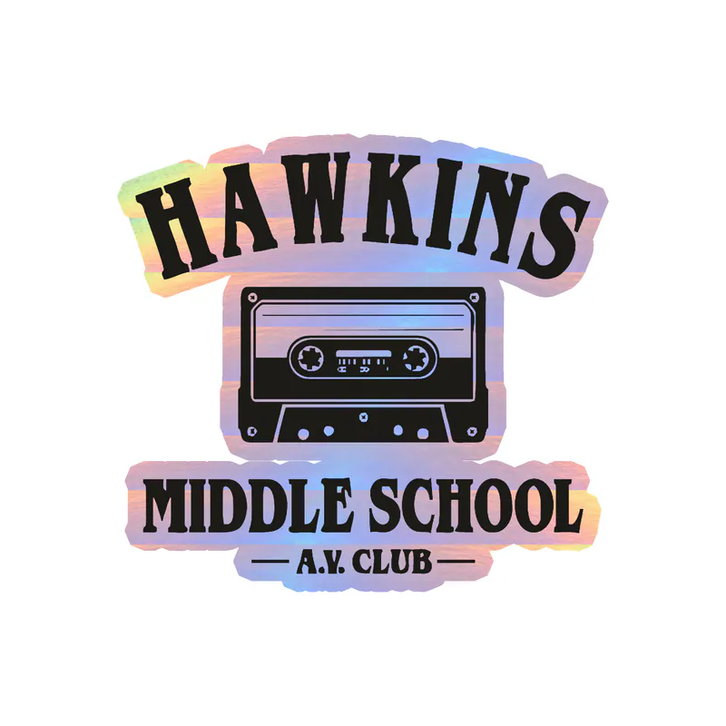 Stranger Things Holographic Vinyl Decal