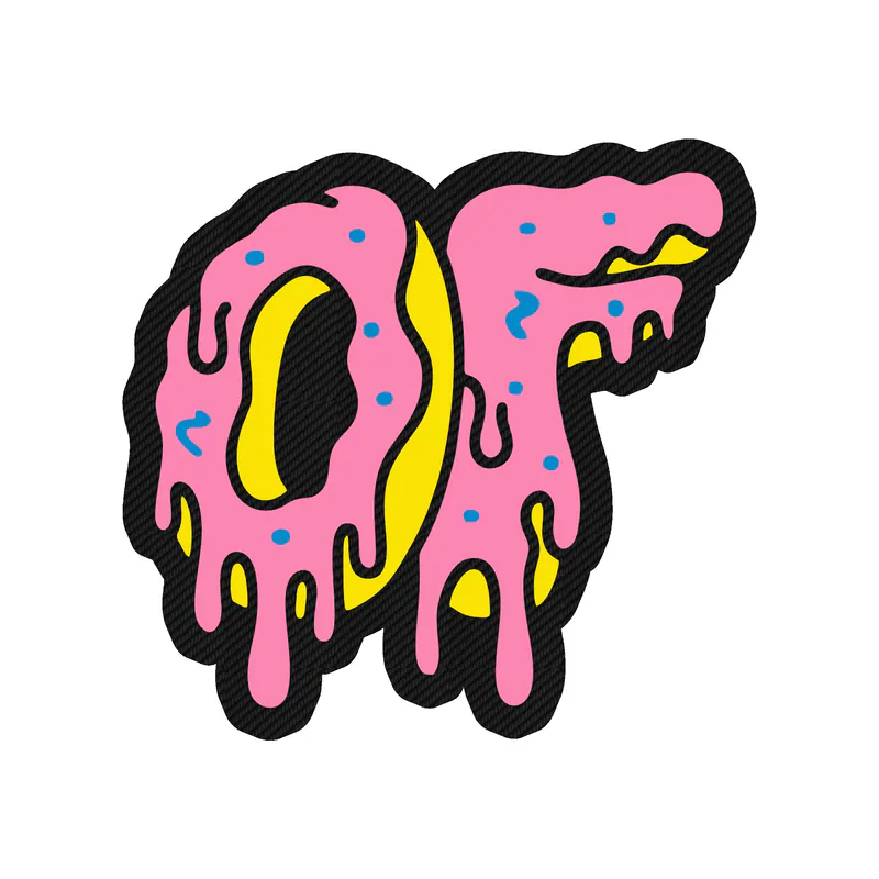 Odd Future Carbon Fiber Vinyl Decal - Custom Size