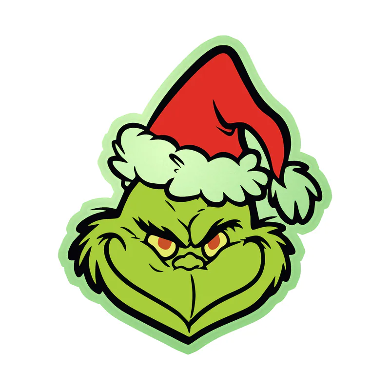 The Grinch - Glow in the Dark Vinyl Decal - Custom Size