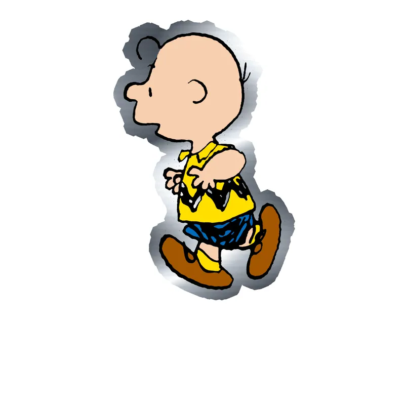 Snoopy Silver Chrome Vinyl Decal